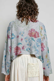 POL Floral Print Button-Down Knit Cardigan on Simply Obsessed