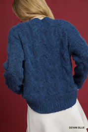 Umgee Cable Knit Cozy Sweater on Simply Obsessed