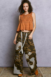 POL Crochet Cropped Tank with Scalloped Hem on Simply Obsessed