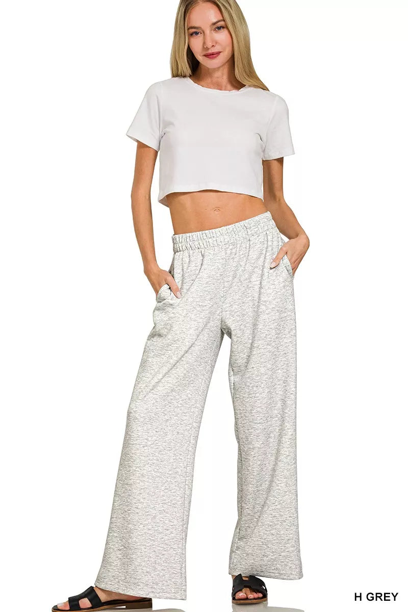 Zenana Scuba Side Slit Top and Pants Set on Simply Obsessed
