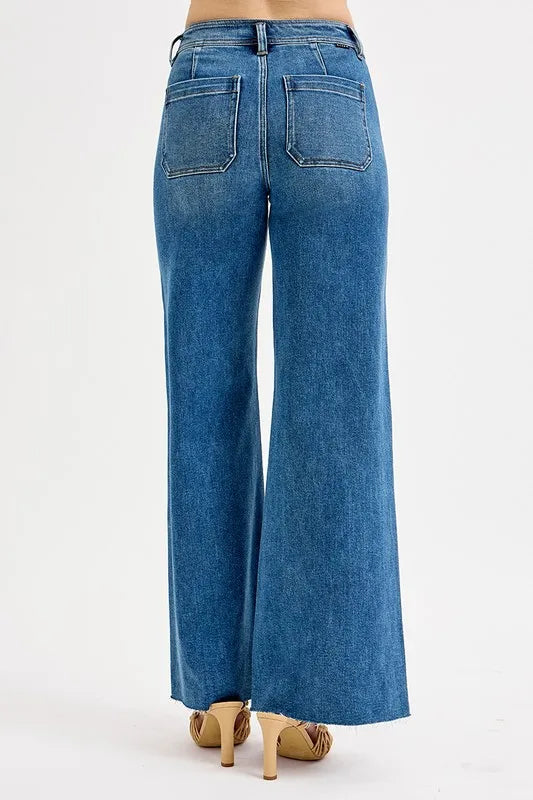 RISEN High-Waisted Wide Leg Jeans on Simply Obsessed