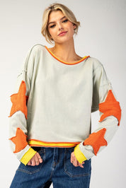 EESOME Mineral Washed Star Top - SAGE on Simply Obsessed