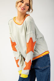 EESOME Mineral Washed Star Top - SAGE on Simply Obsessed