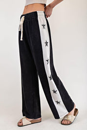 EESOME Star Mineral Wash Sweatpants on Simply Obsessed