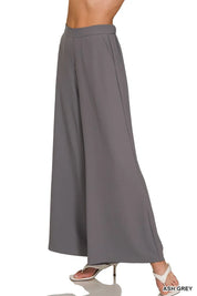 Zenana Relaxed Fit Elastic Waisted Wide Leg Pants on Simply Obsessed