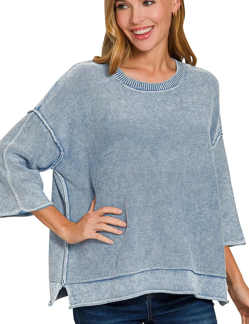 4 Sleeve Boxy Sweater on Simply Obsessed
