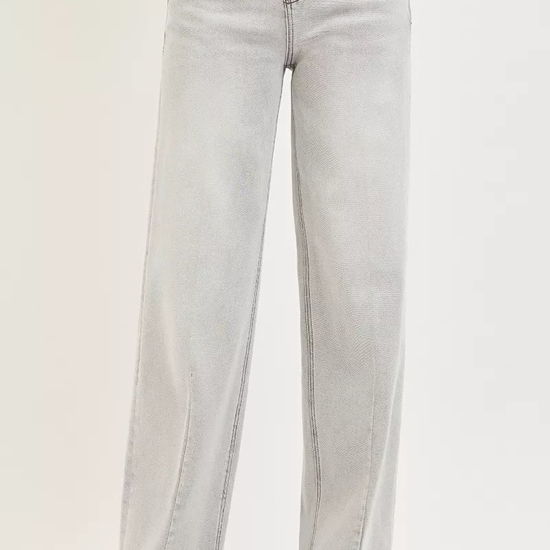 RISEN Slouchy Baggy Jeans with Contrast Stitching on Simply Obsessed