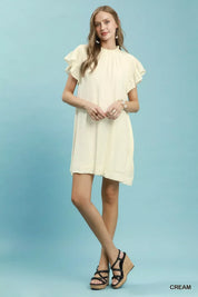 UMGEE Ruffle Flutter Sleeve Dress on Simply Obsessed
