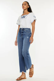 Kancan Full Size High Rise Slim Wide Leg Jeans on Simply Obsessed