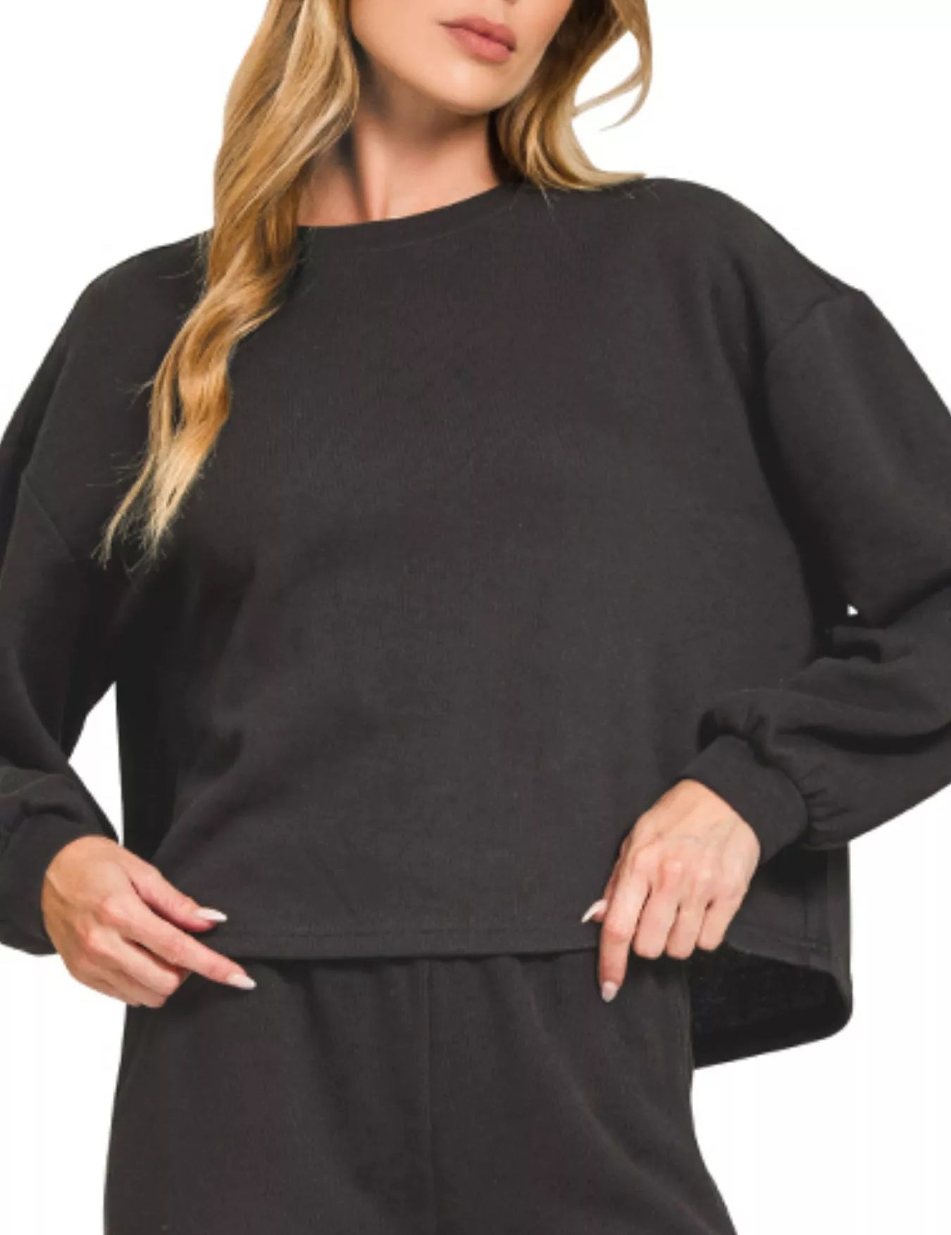 Zenana French Rib Pullover and Pants Set on Simply Obsessed