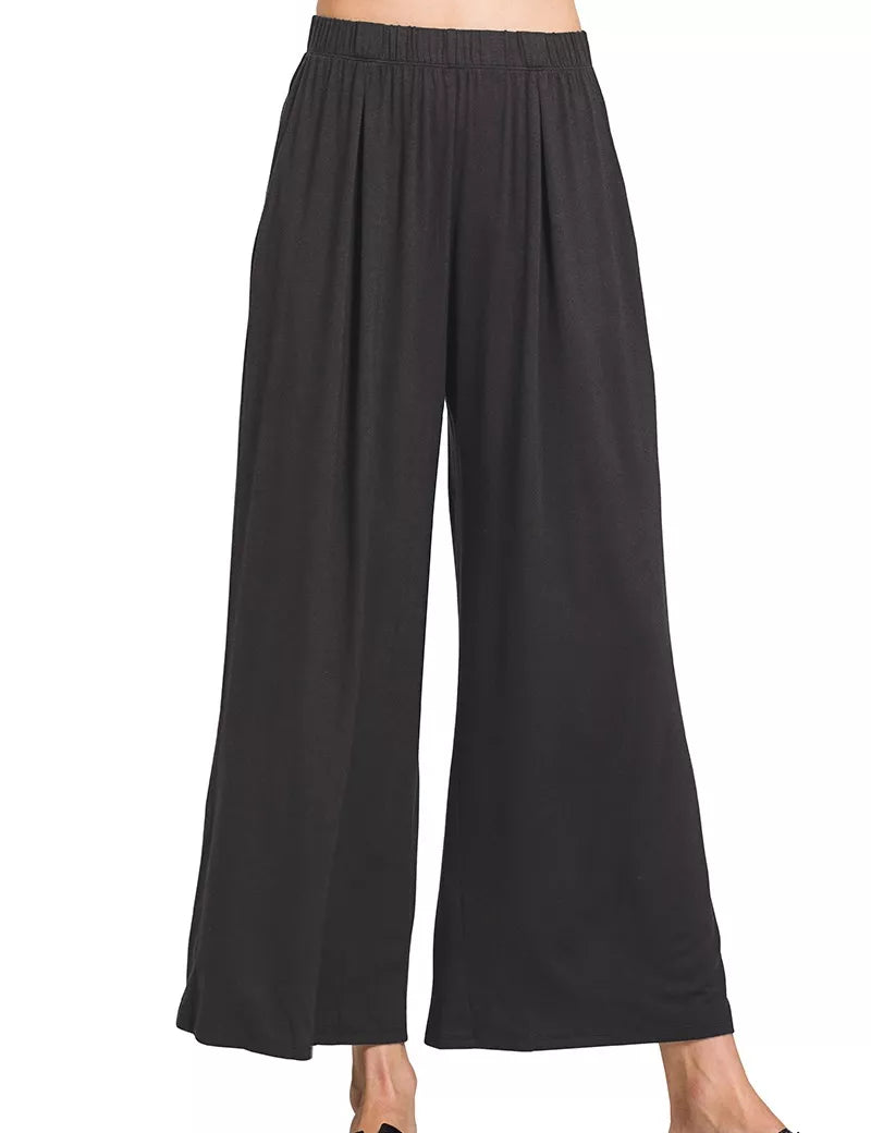 Zenana Elastic Waist Comfy Lounge Pants on Simply Obsessed