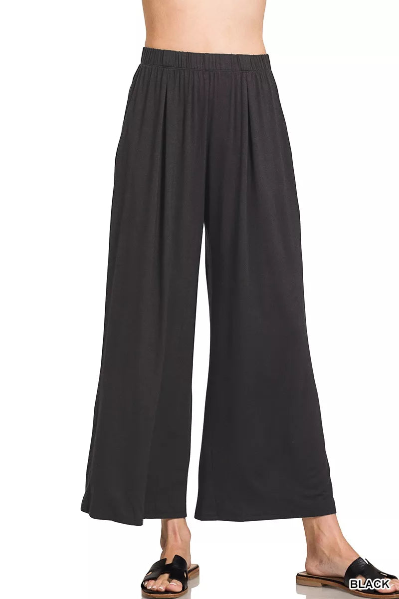 Zenana Elastic Waist Comfy Lounge Pants on Simply Obsessed