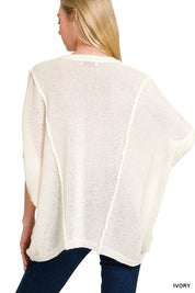 Zenana Drop Shoulder Short Sleeve Knit Top on Simply Obsessed