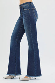 RISEN Full Size Tummy Control Mid Rise Flare Jeans Plus Size on Simply Obsessed