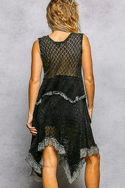 POL Texture Lace Ruffled Sleeveless Dress. **FALL DEBUT SALE** on Simply Obsessed