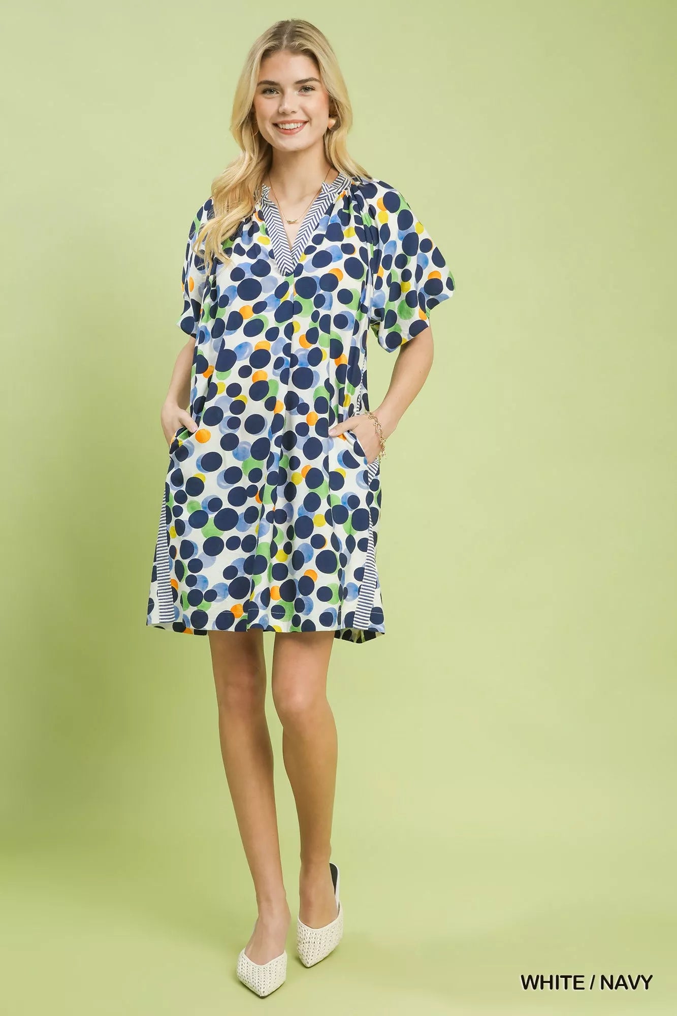 UMGEE Polka Dot Print Tunic Dress on Simply Obsessed