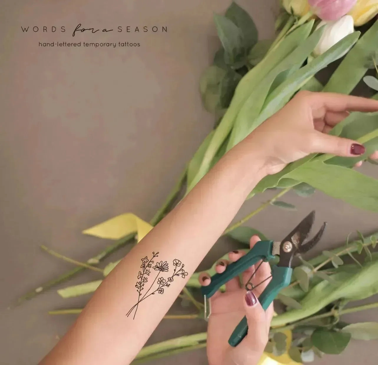 Floral Design Temp Tattoos on Simply Obsessed