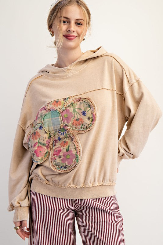 EASEL Flower Patch Terry Hoodie **VEGAS LIVES**