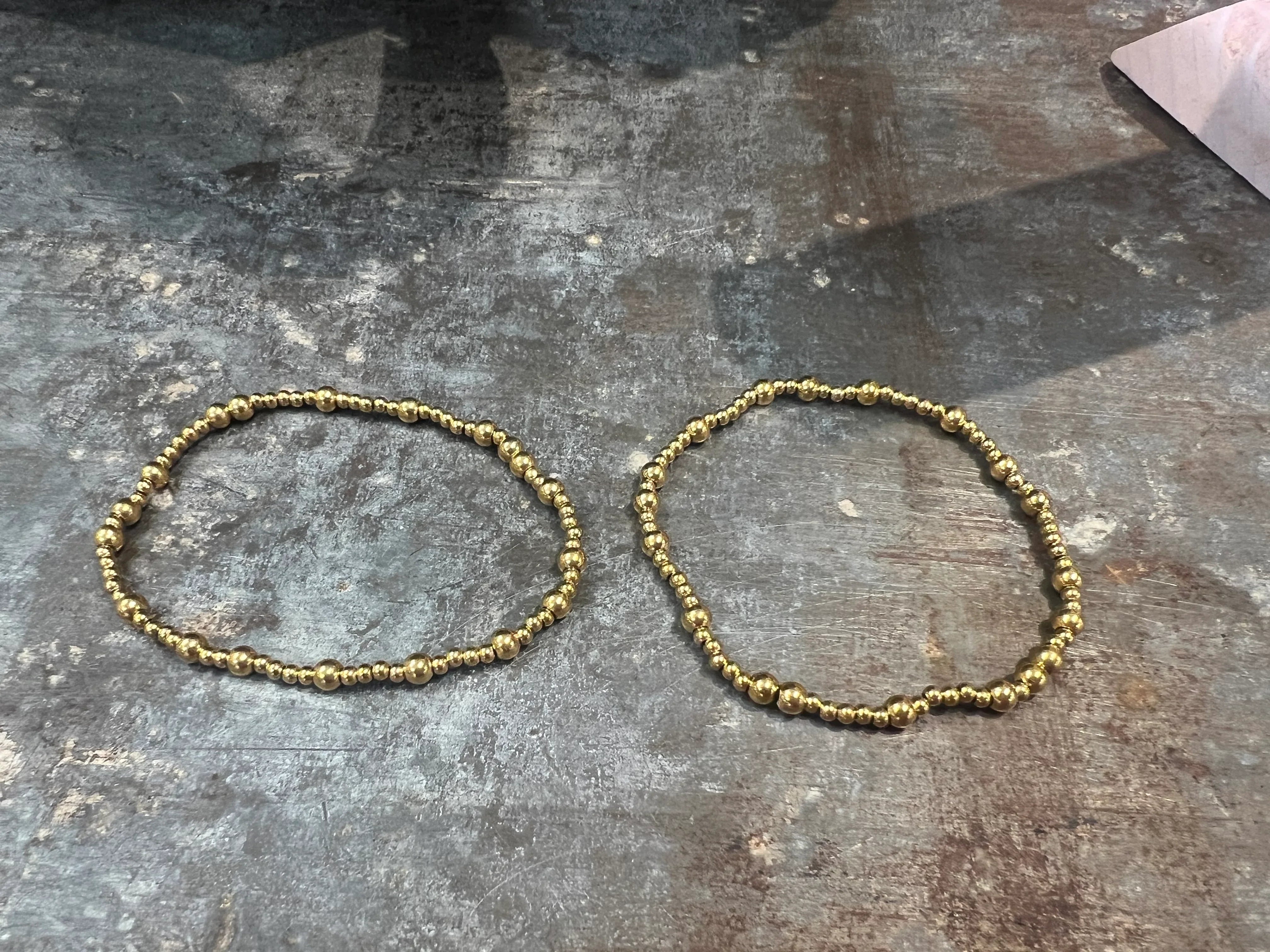 GALORE Plated Gold Ball Bracelet on Simply Obsessed
