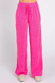 GEEGEE Cozy Daily Pants - HOT PINK on Simply Obsessed