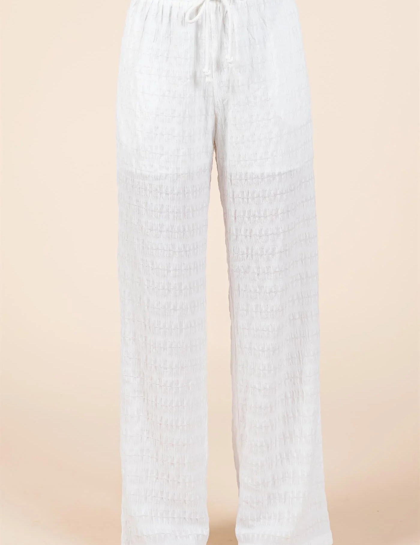 GEEGEE Lace Lined Beach Pants - IVORY on Simply Obsessed