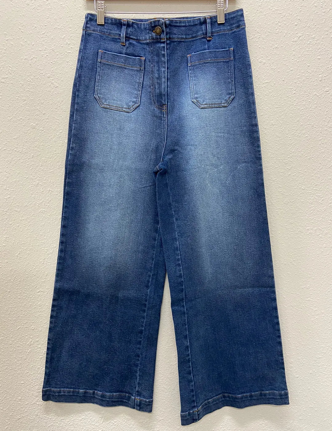 GEEGEE Wide Leg Pocket Denim Jeans on Simply Obsessed