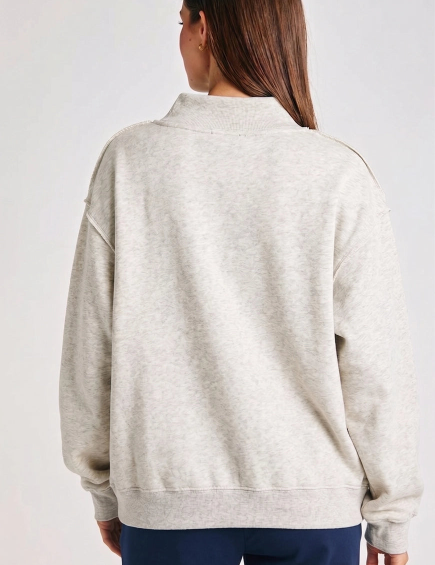 BUCKETLIST God Will Open Doors Mock-neck Sweatshirt on Simply Obsessed