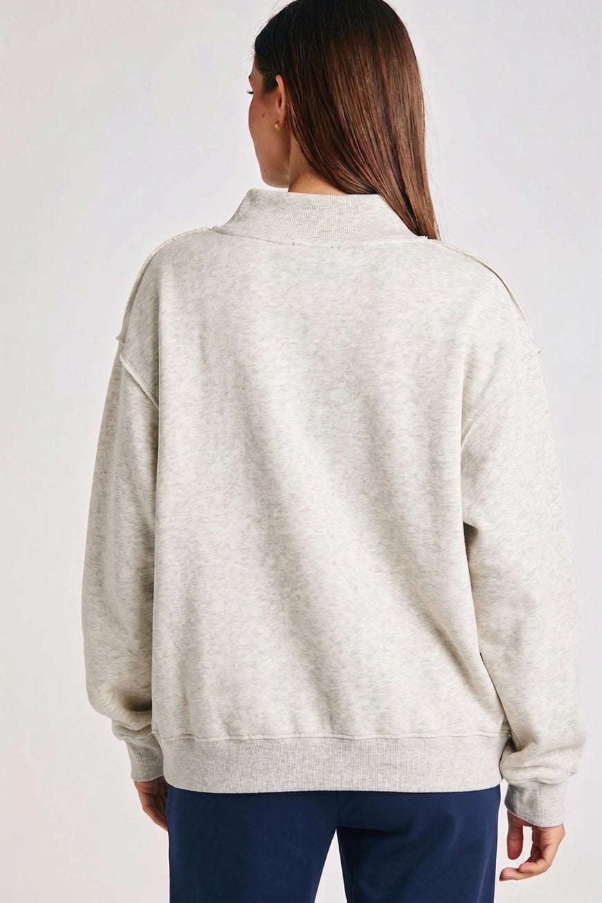 BUCKETLIST God Will Open Doors Mock-neck Sweatshirt on Simply Obsessed