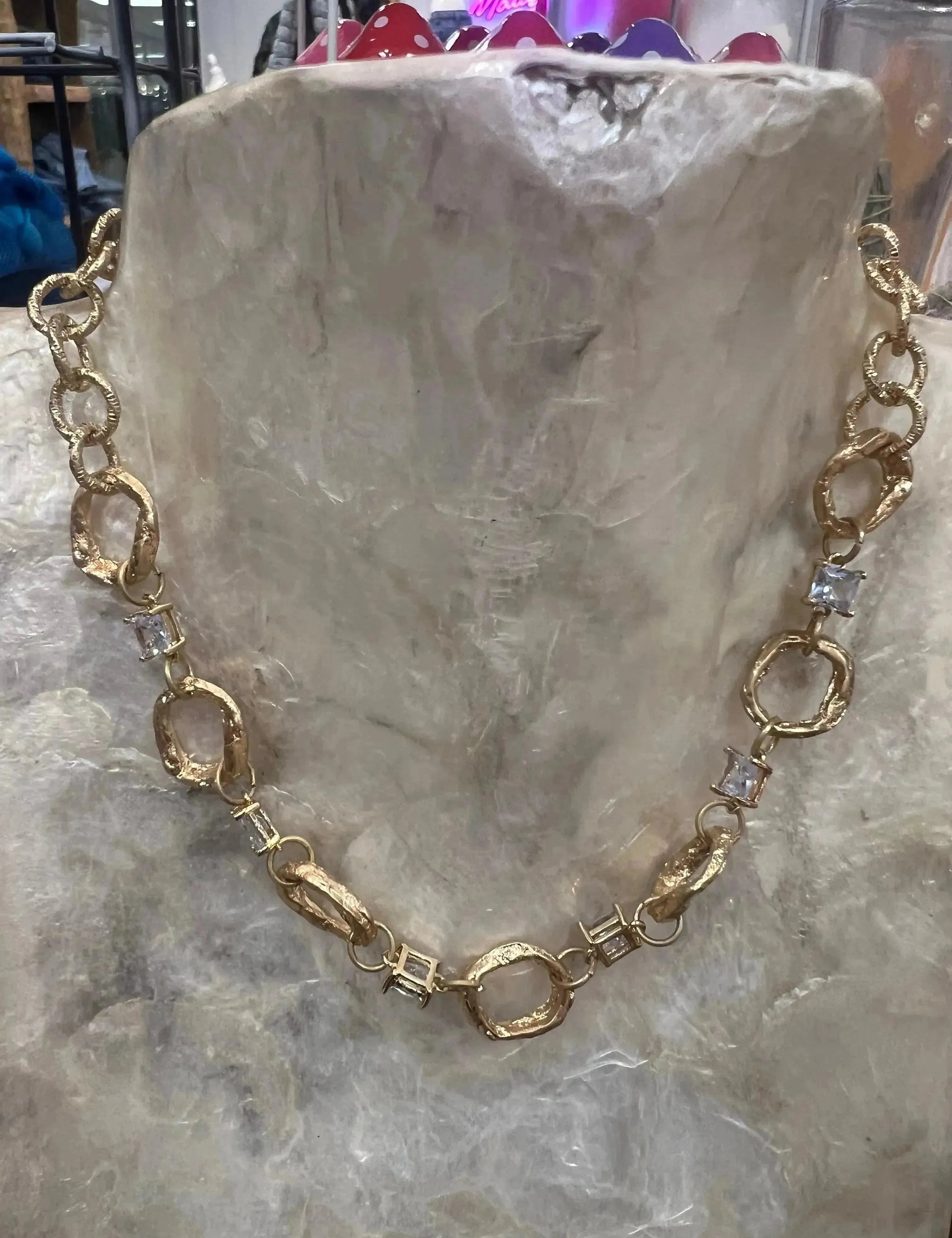 Gold Bling Chain Necklace on Simply Obsessed