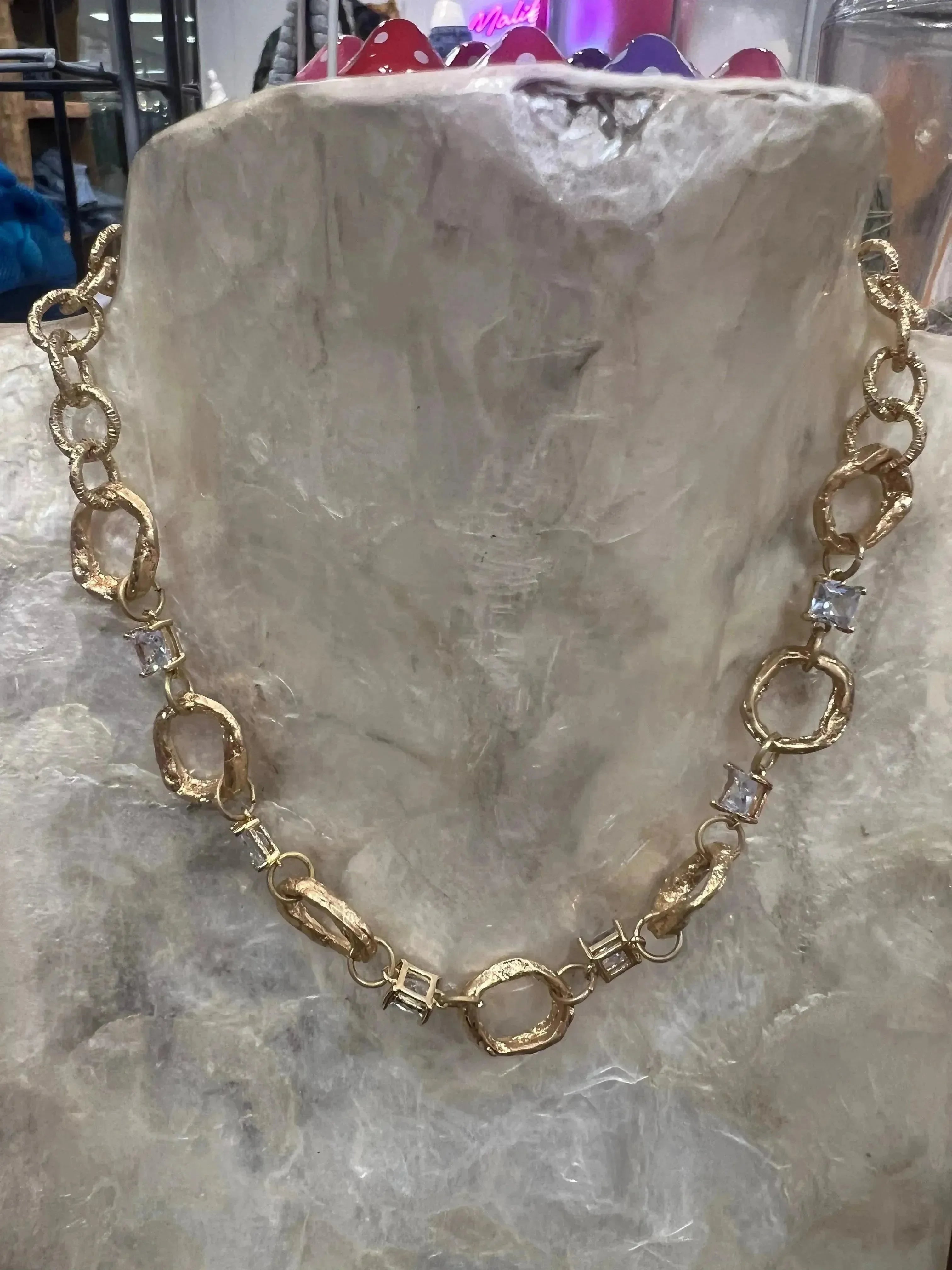 Gold Bling Chain Necklace on Simply Obsessed
