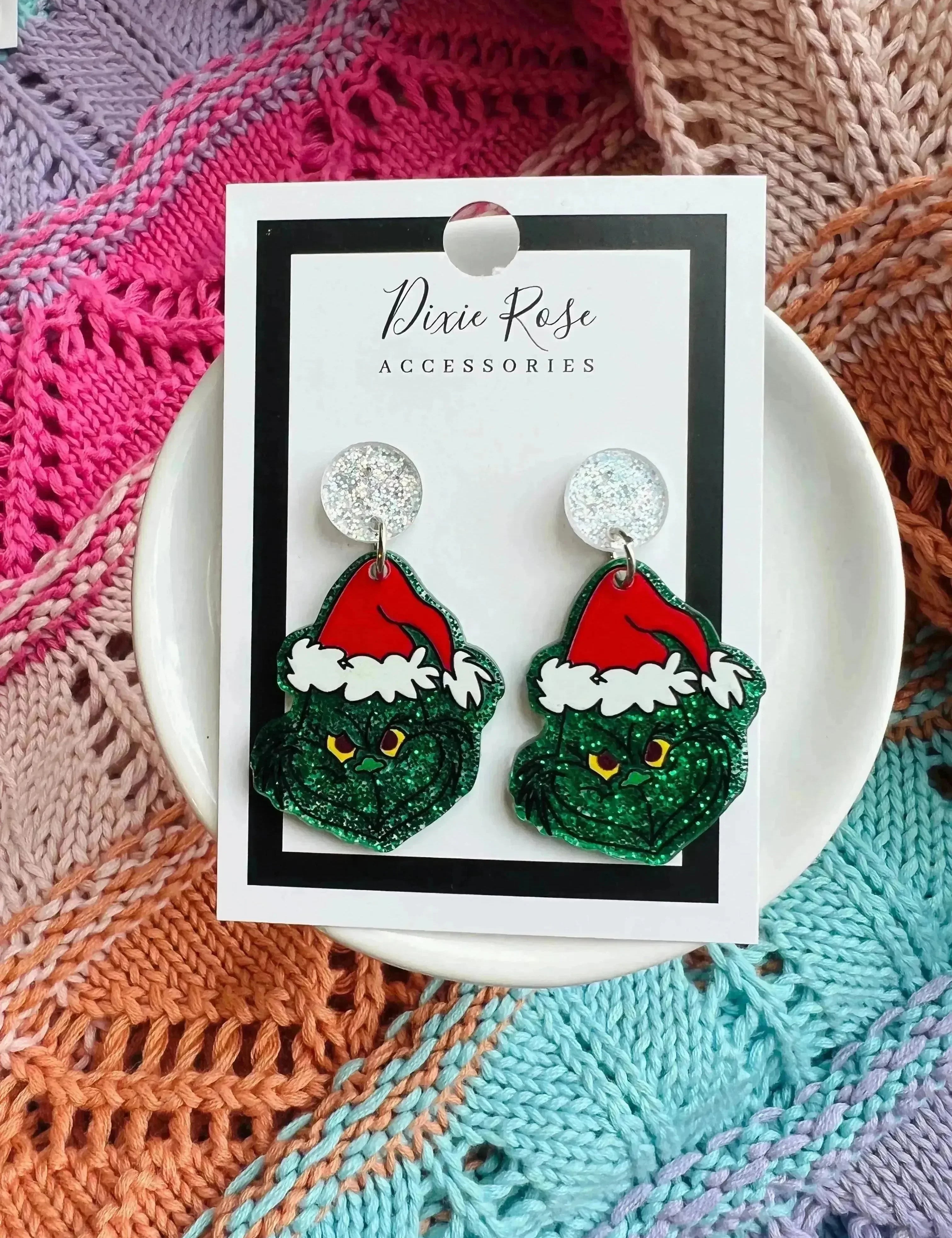 Grinch Earrings on Simply Obsessed
