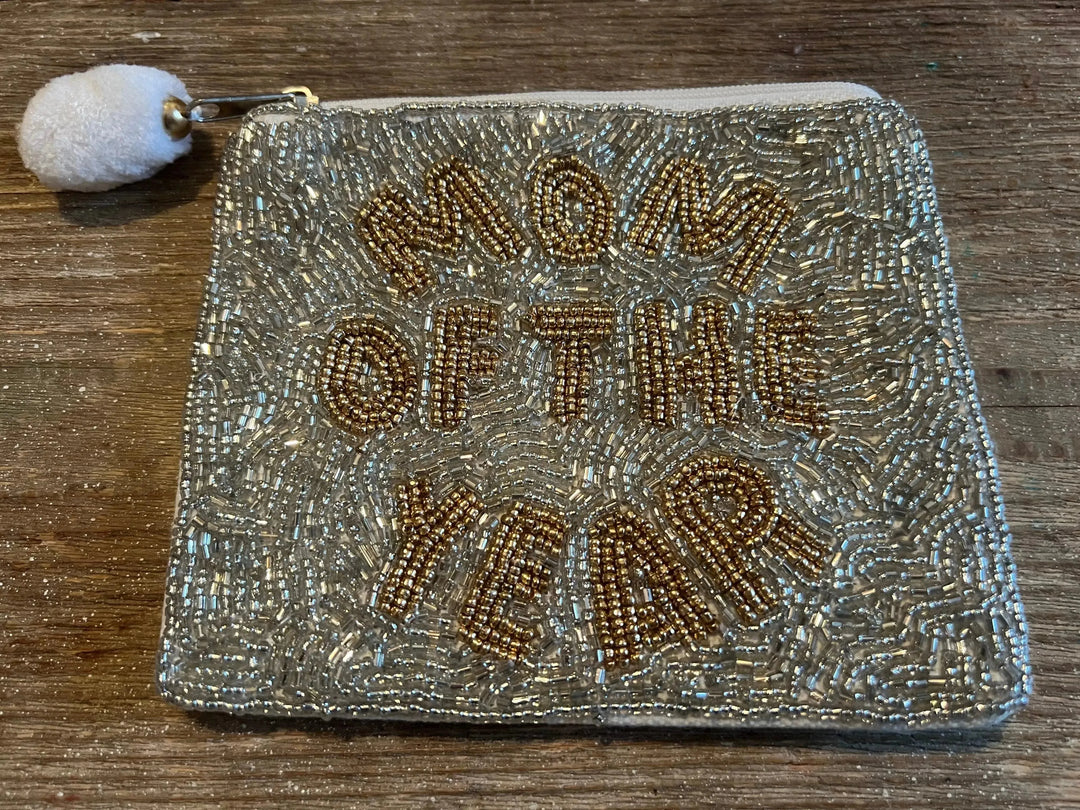 Hand Beaded Mom of the Year Large Coin Purse on Simply Obsessed