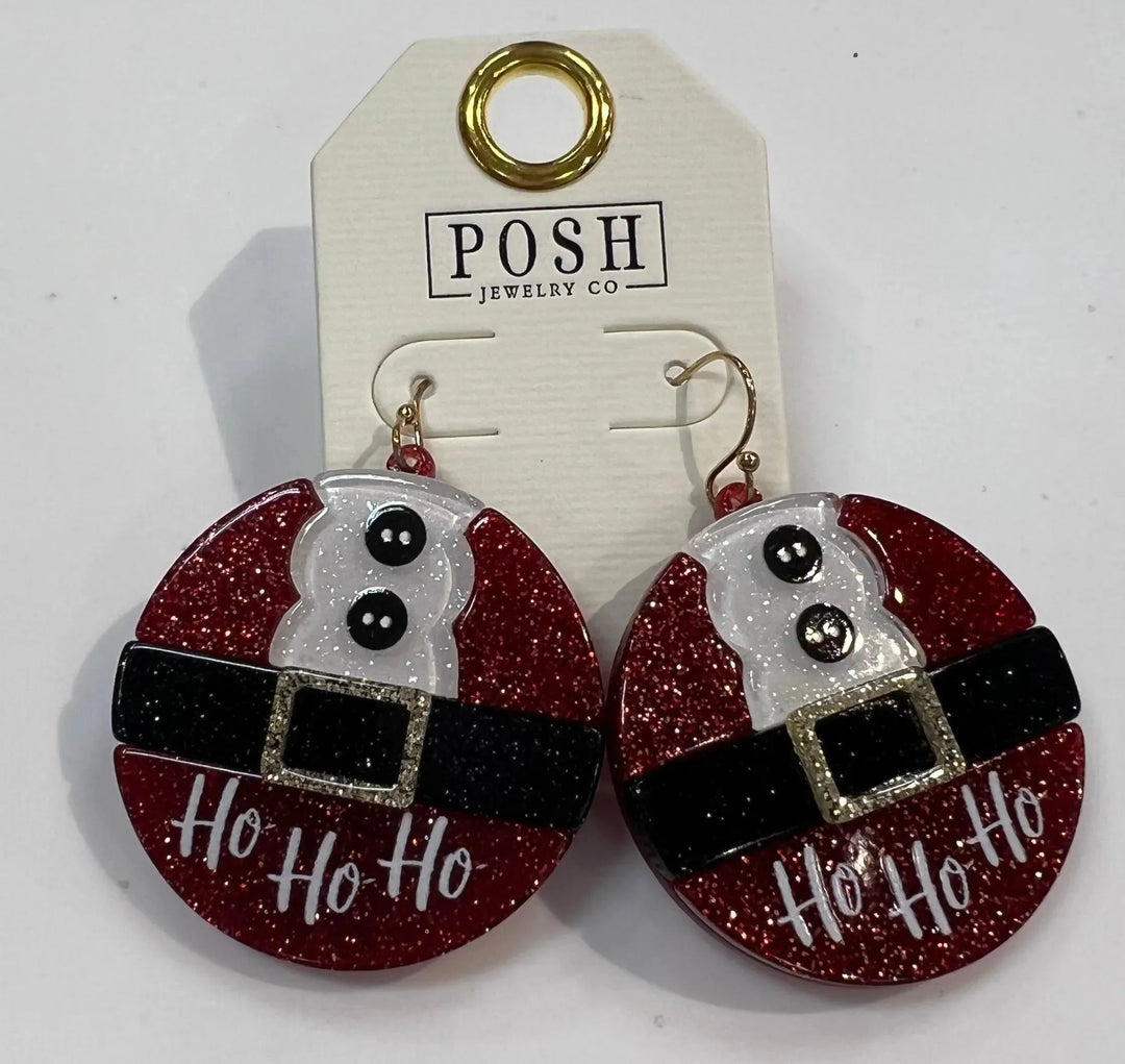 Ho Ho Ho Santa Earrings on Simply Obsessed