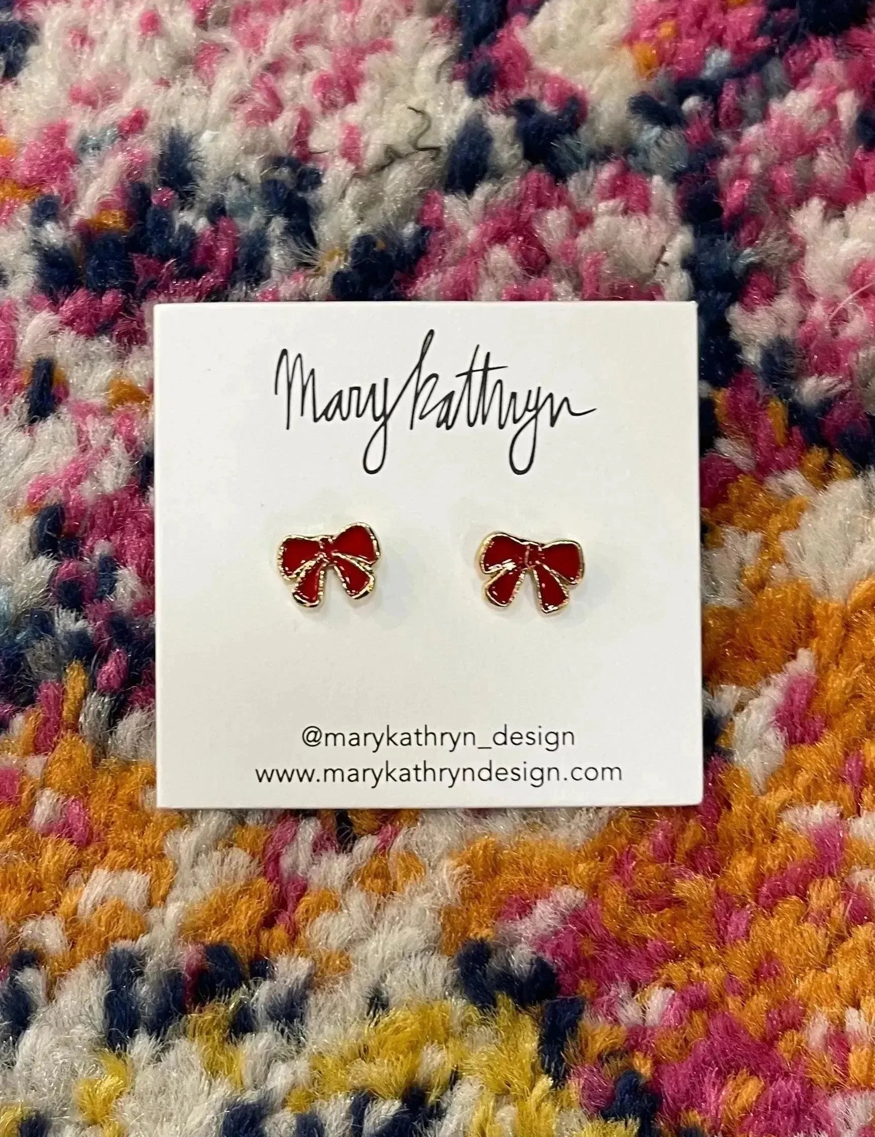 Holly Jolly Ribbon Earrings on Simply Obsessed