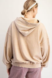EASEL Flower Patch Terry Hoodie **VEGAS LIVES**