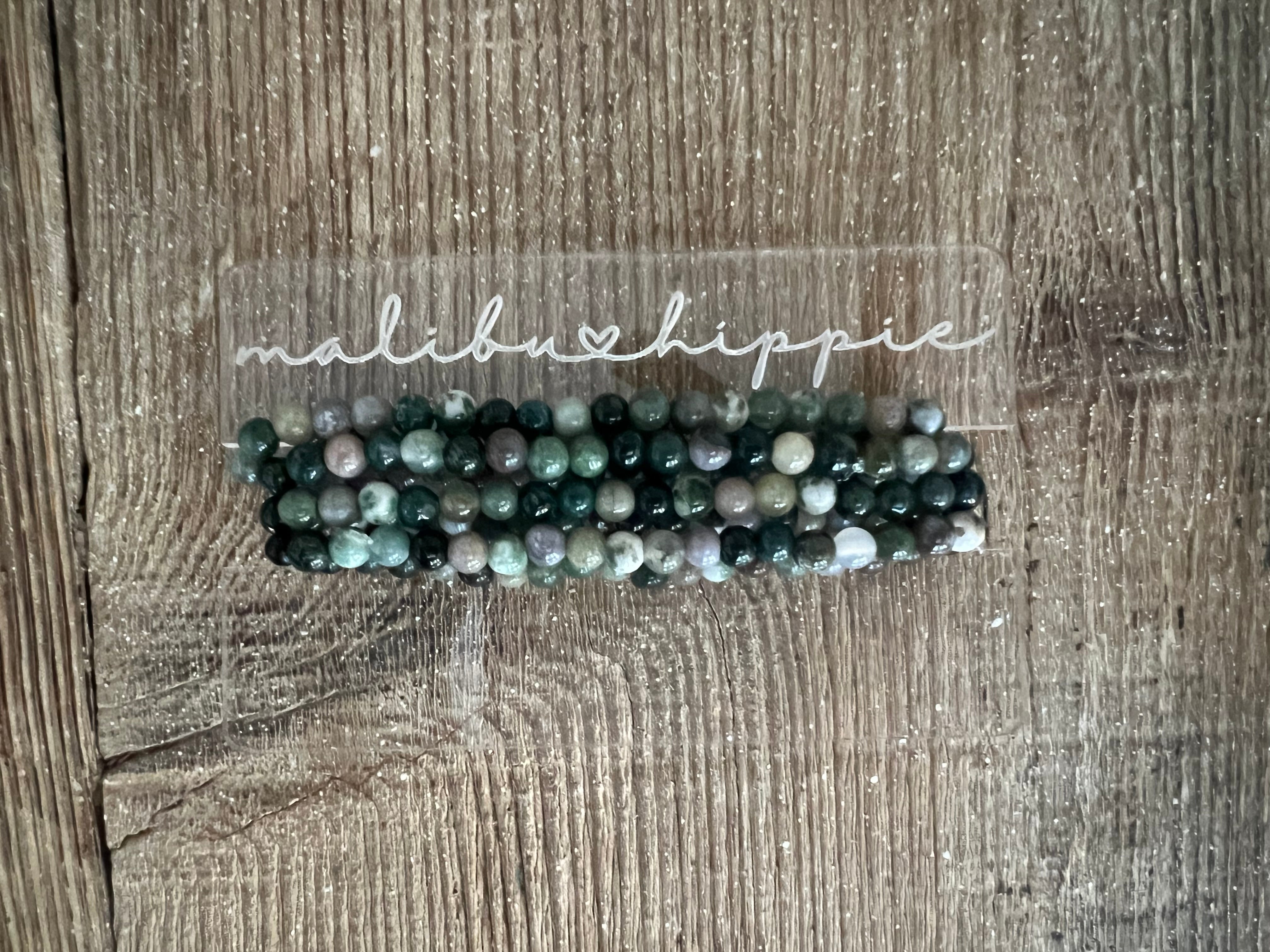 Indian Agate Bracelet Stack on Simply Obsessed