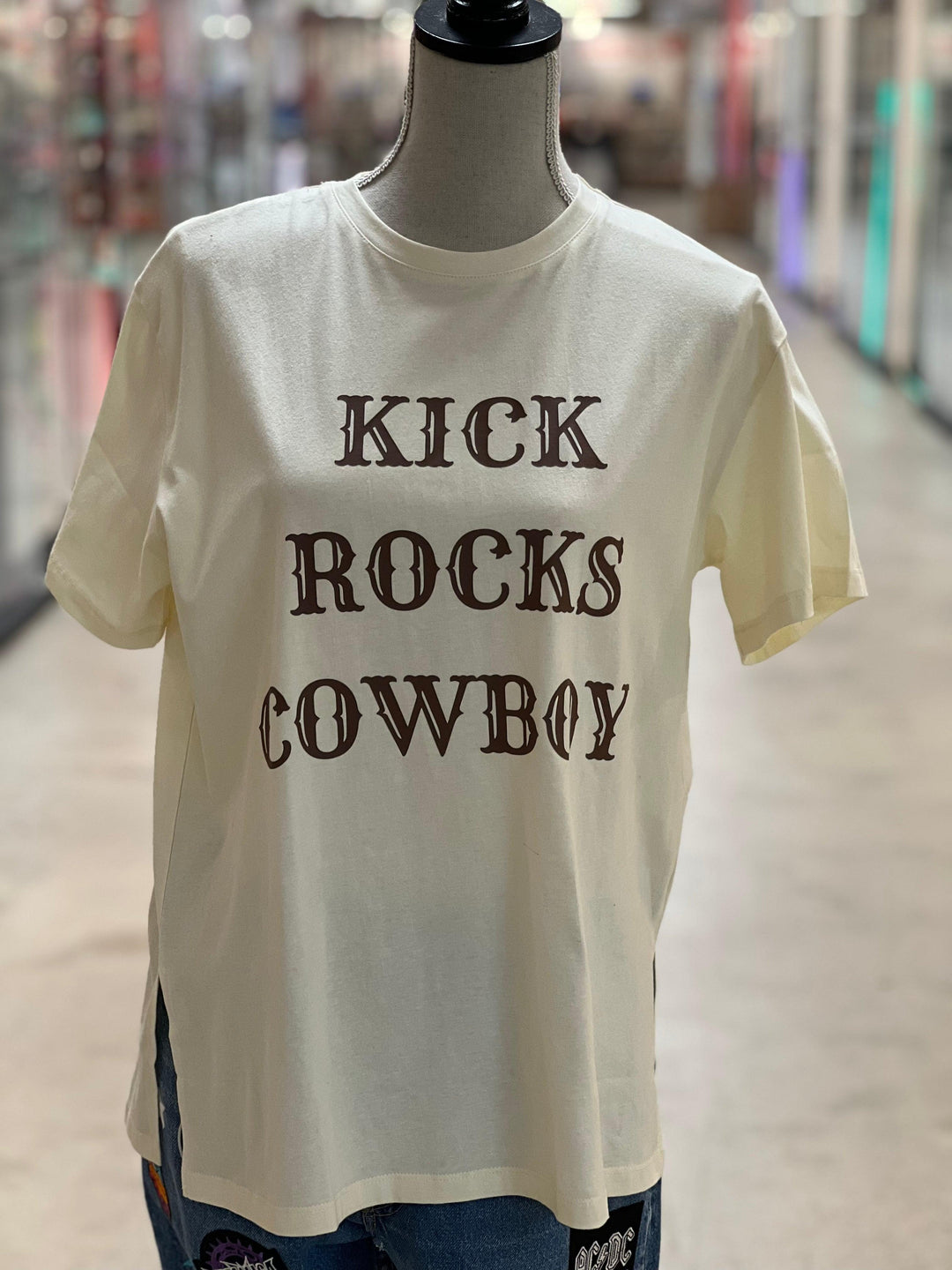 Kick Rocks Cowboy Graphic Tee by Malibu Hippie on Synergy Marketplace