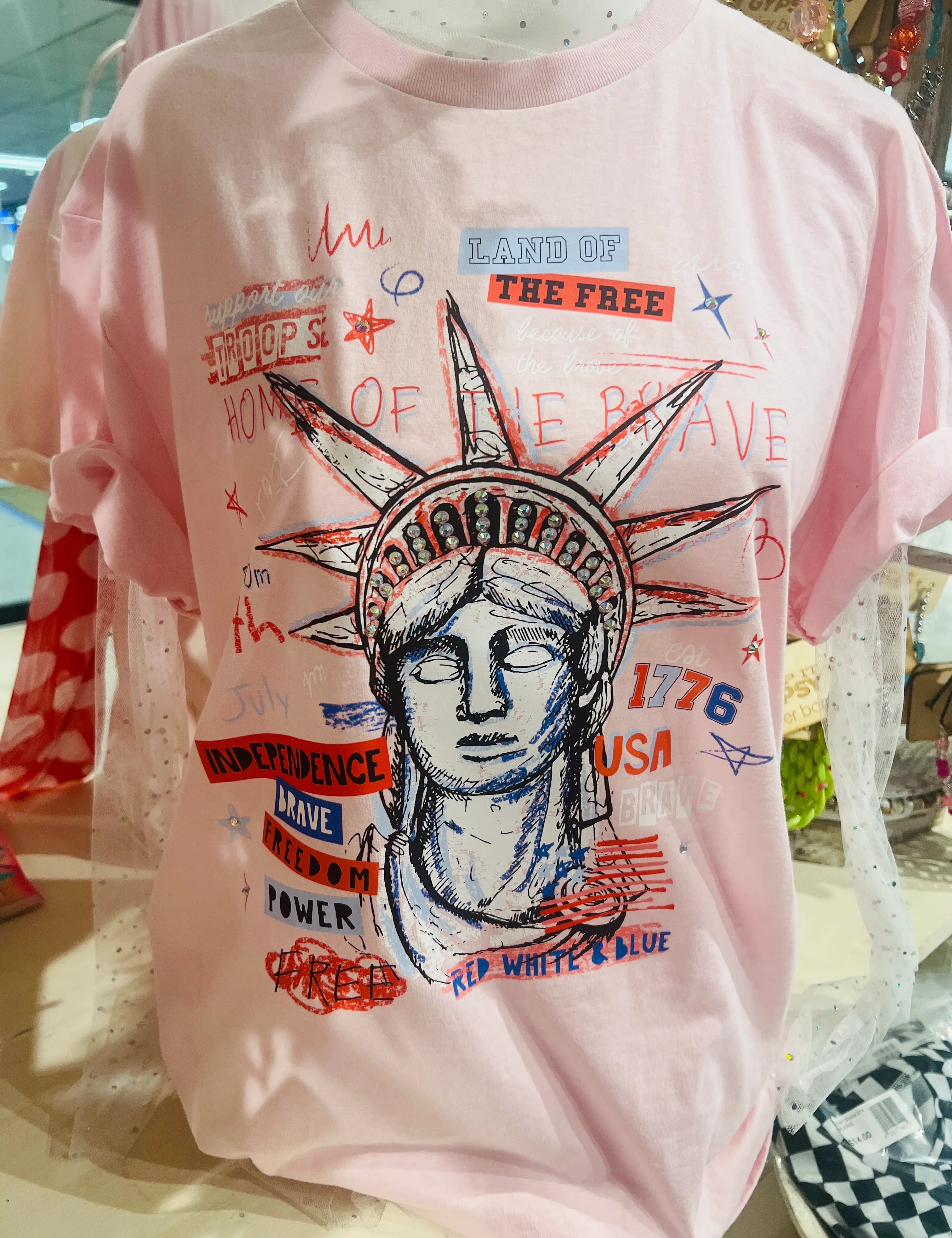 KIG Bling Land of the Free Tee on Simply Obsessed