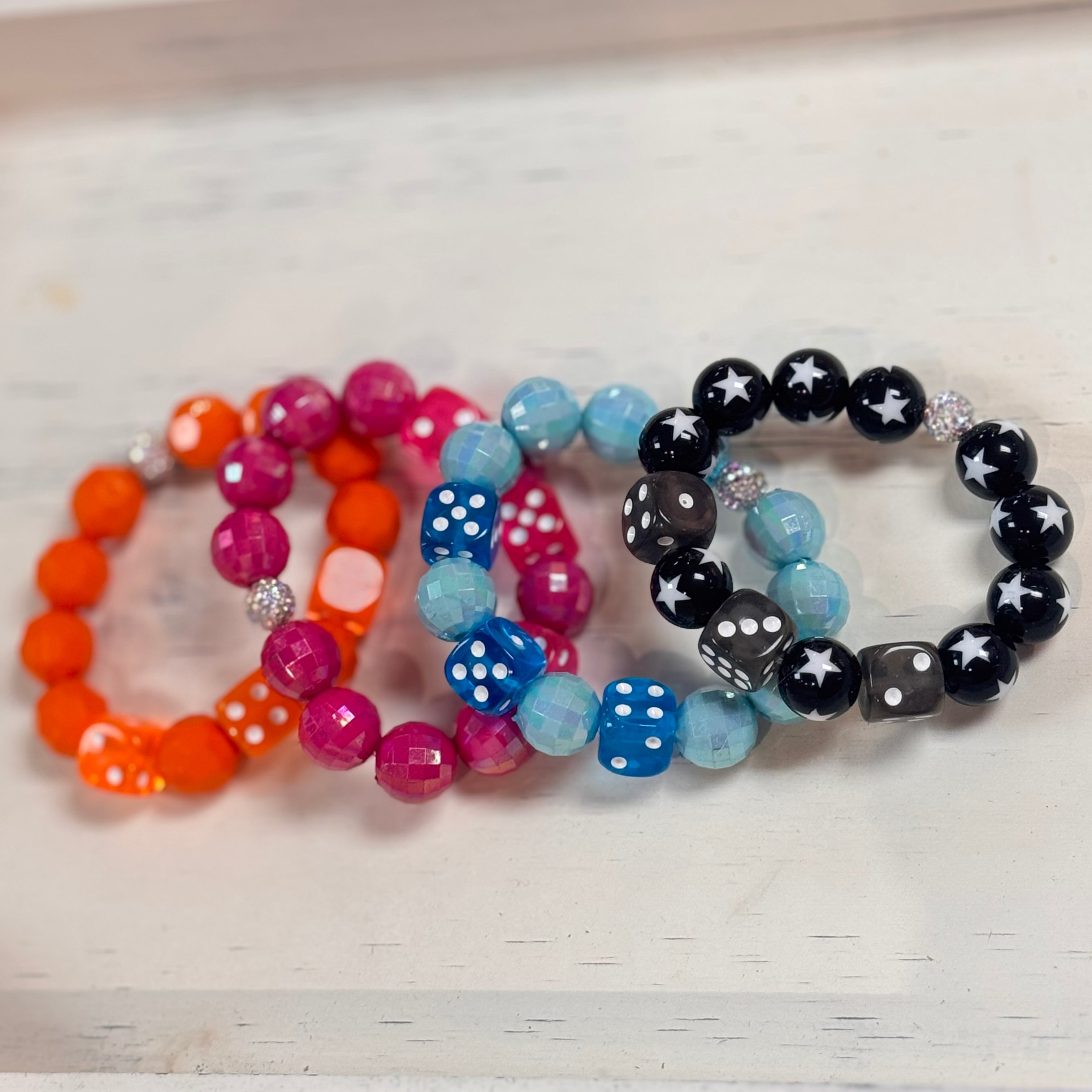 KIG Dice Star Bracelets on Simply Obsessed
