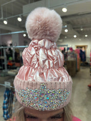 KIG Jewel Puff Beanies on Simply Obsessed