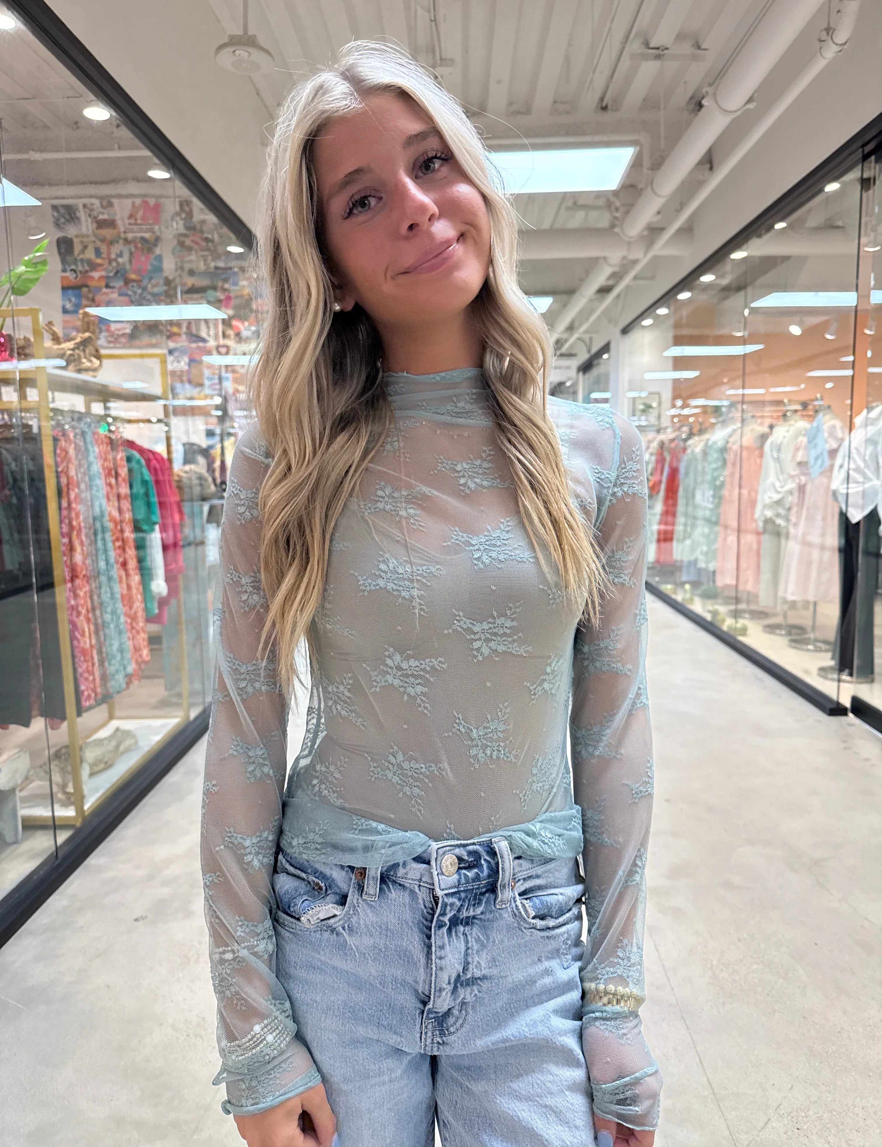 KIG Lace Floral Mesh on Simply Obsessed