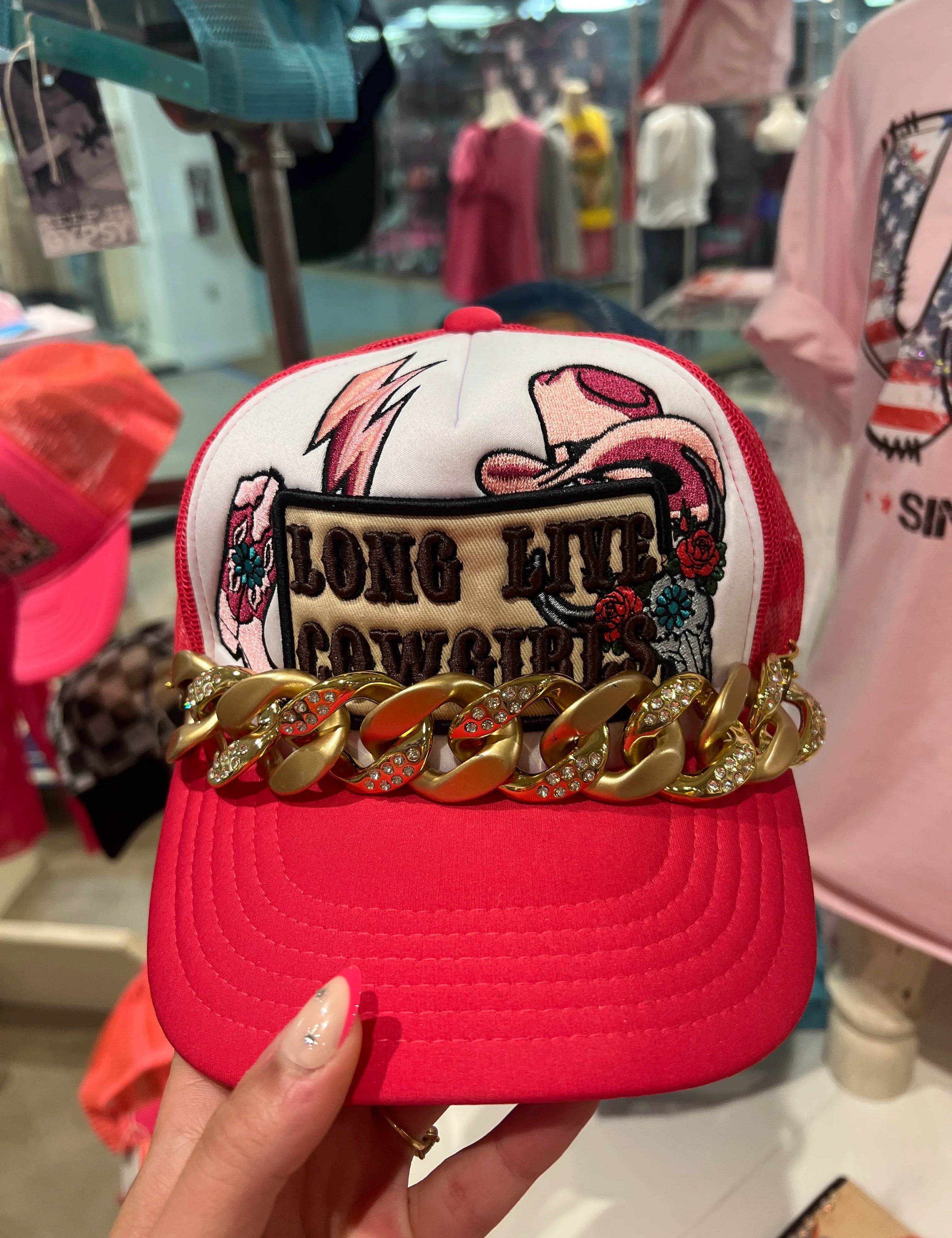 KIG Long Live Cowgirls Patch Trucker Hat on Simply Obsessed
