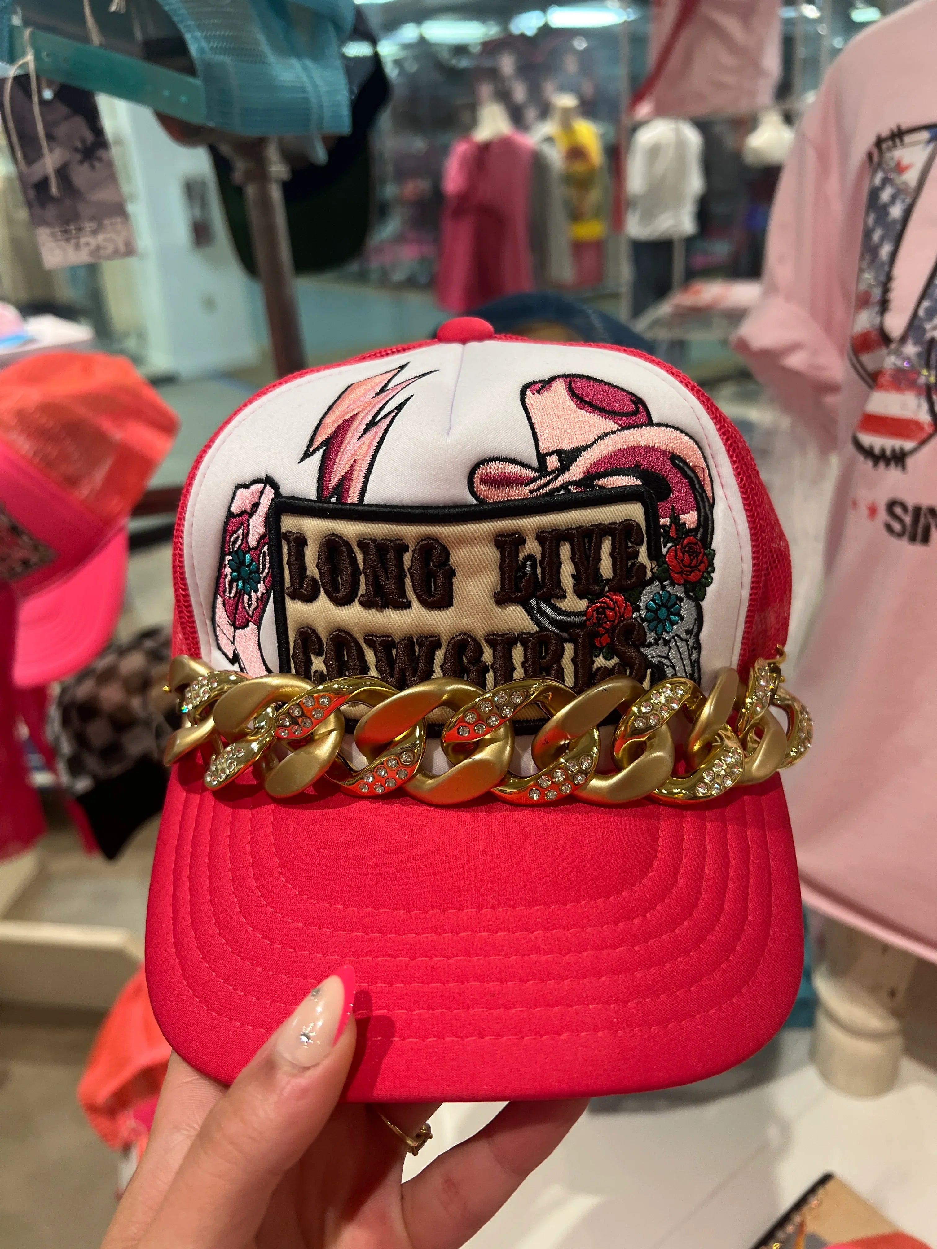 KIG Long Live Cowgirls Patch Trucker Hat on Simply Obsessed