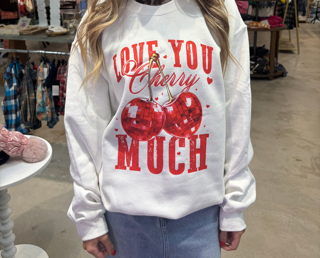 KIG Love You Cherry Much Sweatshirt on Simply Obsessed