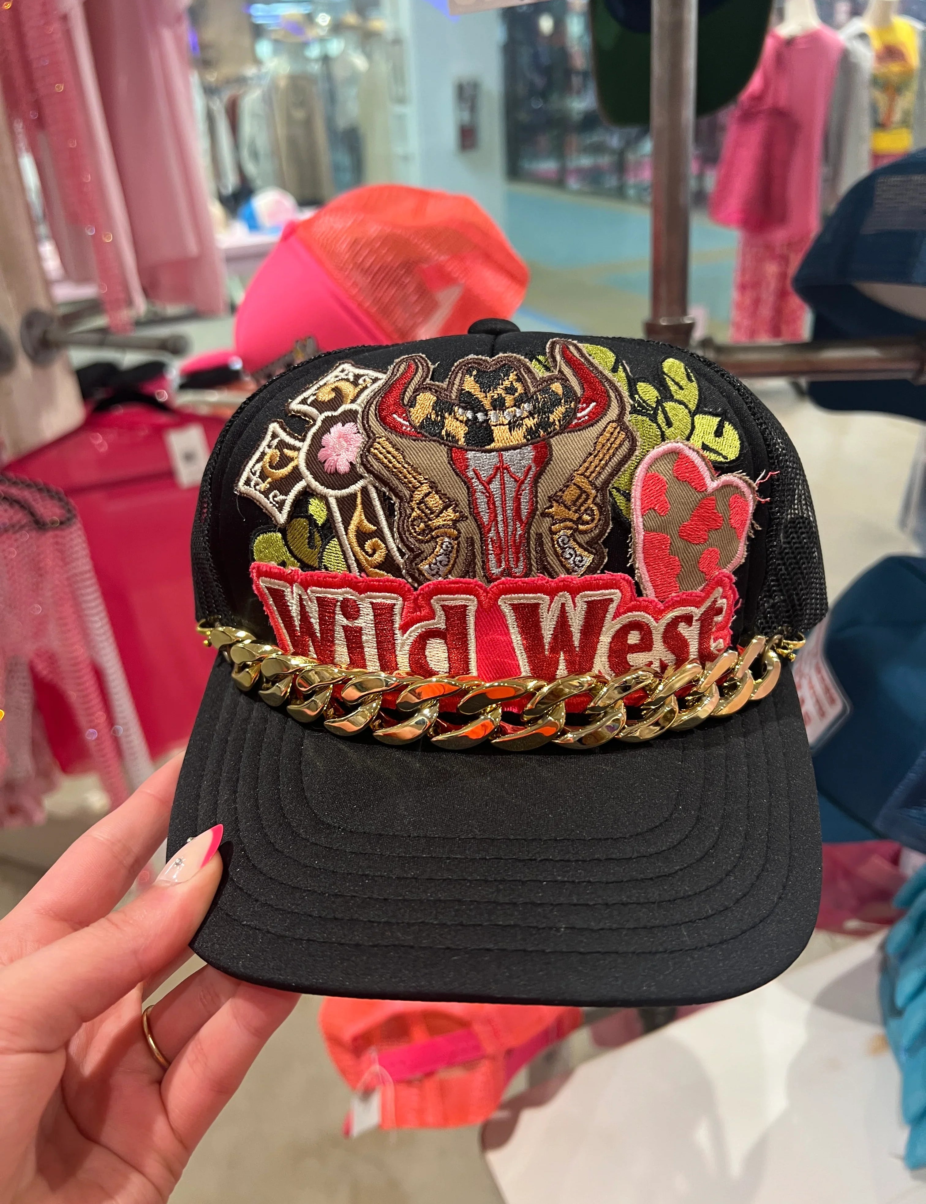 KIG Wild West Patch Black Trucker Hat on Simply Obsessed