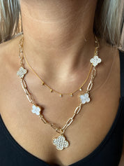 LA Finds Crystal Clover Necklace on Simply Obsessed