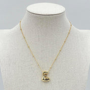 LA Finds Gold Bubble Letter Necklaces on Simply Obsessed