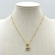 LA Finds Gold Bubble Letter Necklaces on Simply Obsessed