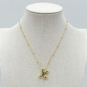 LA Finds Gold Bubble Letter Necklaces on Simply Obsessed
