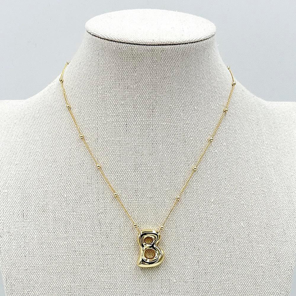 LA Finds Gold Bubble Letter Necklaces on Simply Obsessed